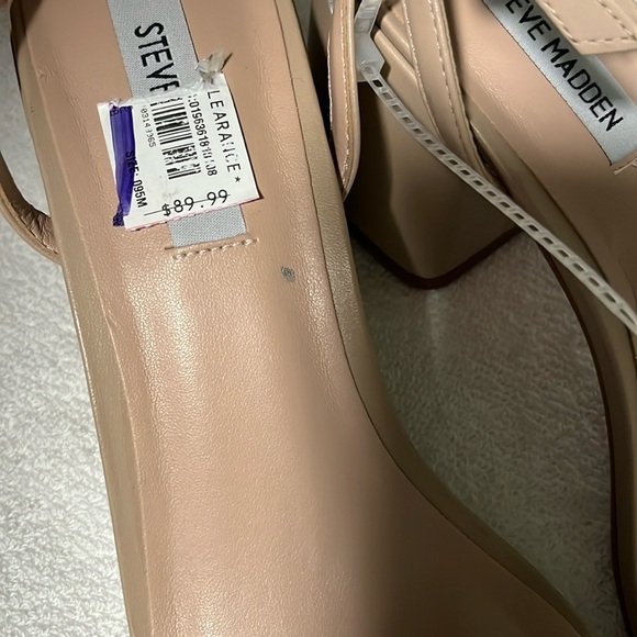 Steve Madden Women's Tan Block Heel Sandals - Picture 7 of 11